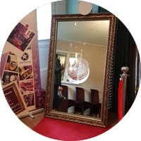 Magic Mirror Photo Booth Set up at corporate event in Leicester